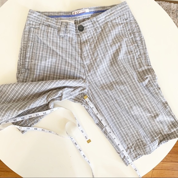 Original Penguin Men’s Cotton Check Short Gray Size 30 - Picture 3 of 9